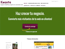 Tablet Screenshot of kwante.com
